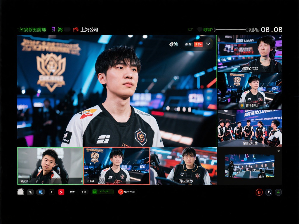 在某次英雄联盟世界赛中，上海电竞OB公司通过多视角