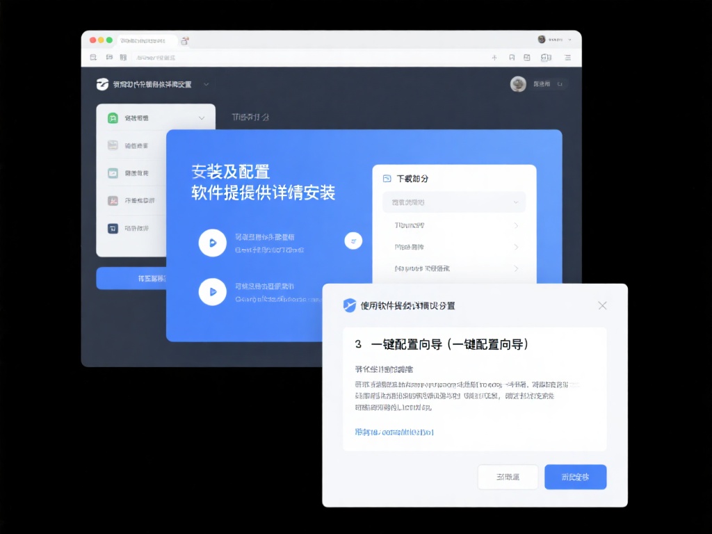 安装及配置
下载完成后，按照软件提供的详细安装步