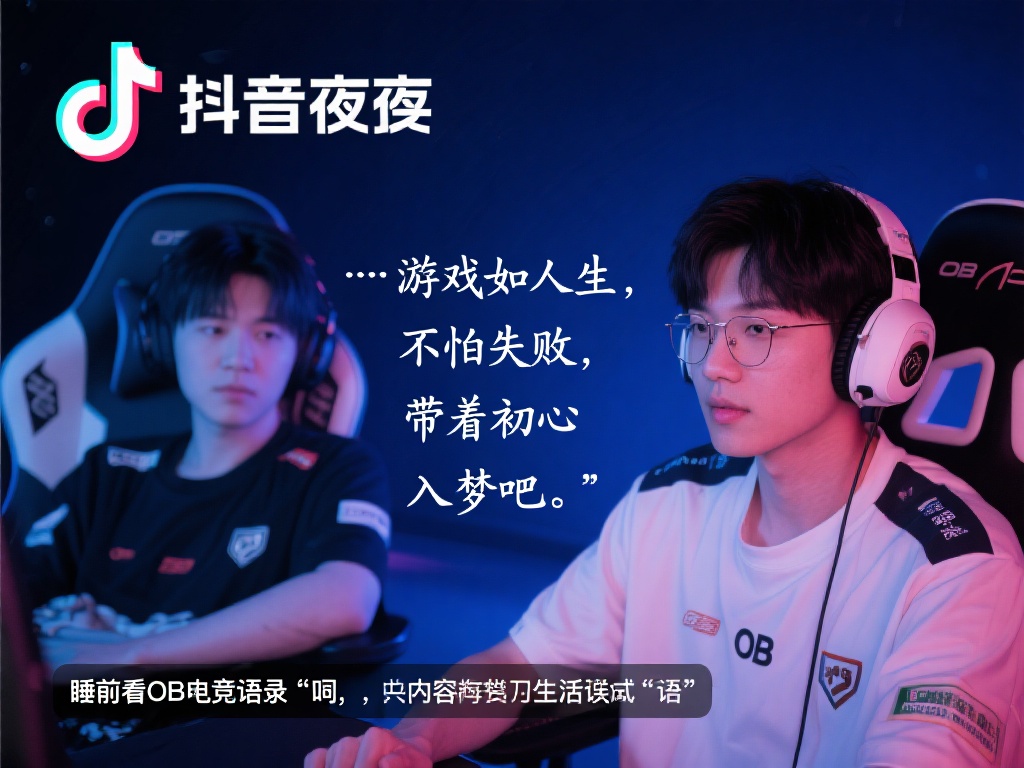 “抖音OB电竞温馨晚安语录合集,让夜晚更治愈” 抖音作为一个创意输出和情感表达的平台,自然成为了晚